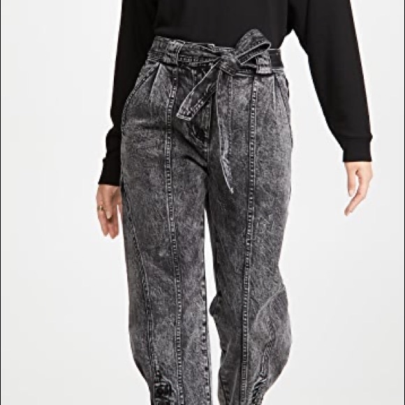 Ulla Johnson “Carmen” acid was jeans in black/grey - Picture 3 of 9